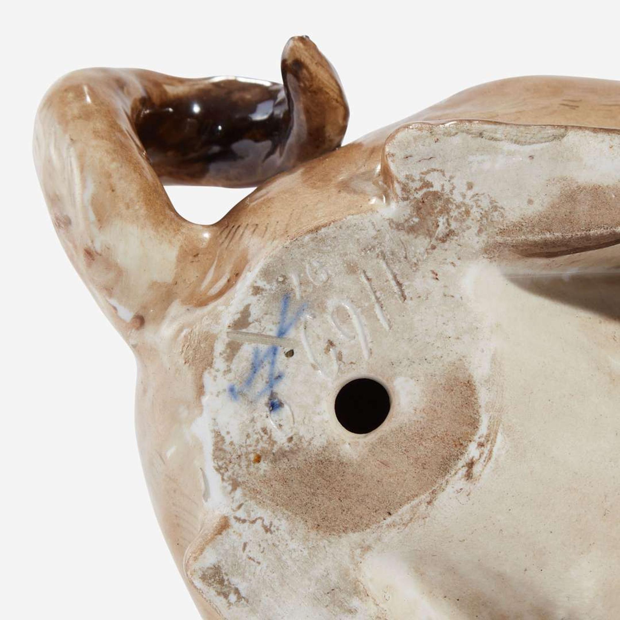A Meissen Model of a Pug mid 19th century