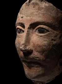 An Romano-Egyptian Stucco Mummy Mask