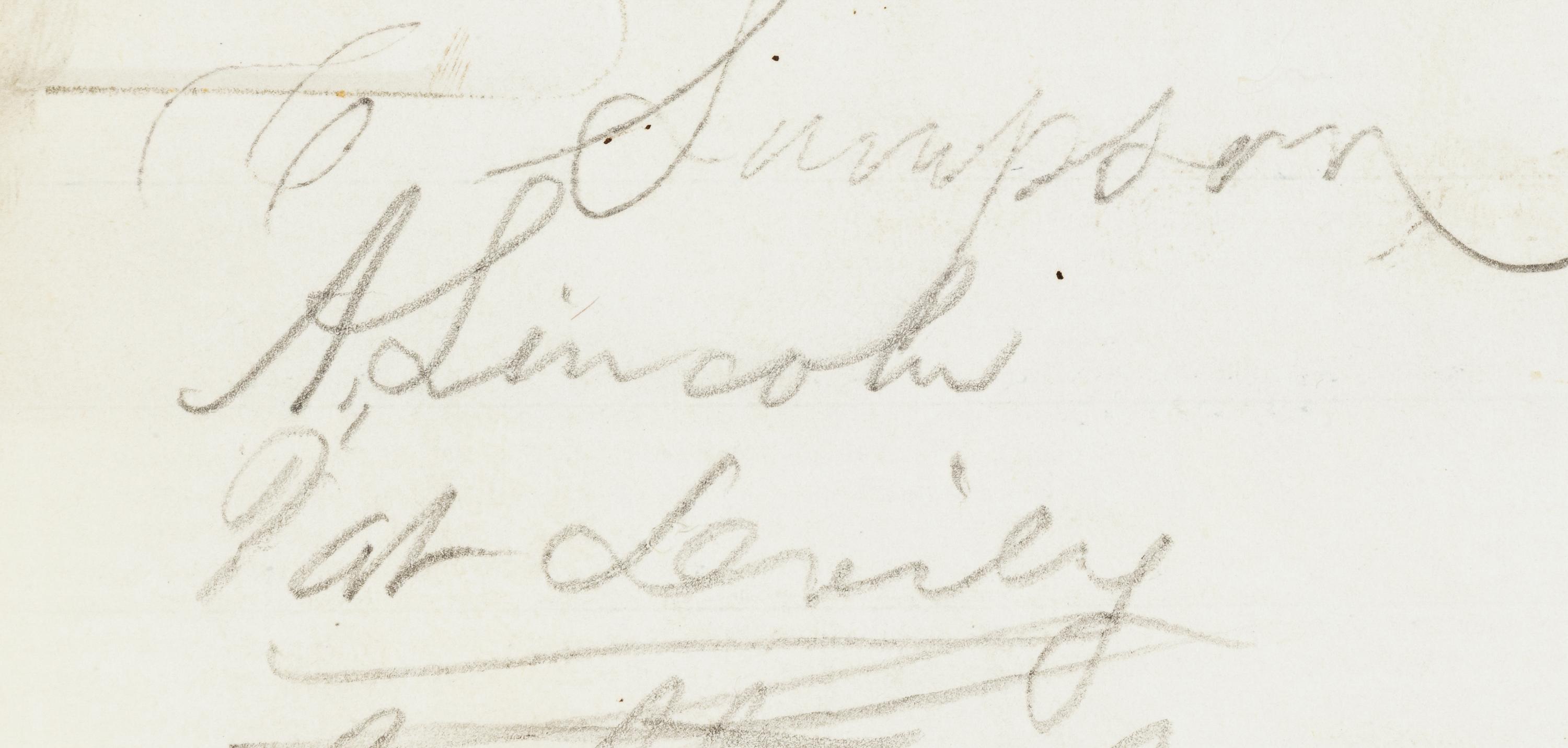 [Presidential] Lincoln, Abraham. Manuscript Document, signed