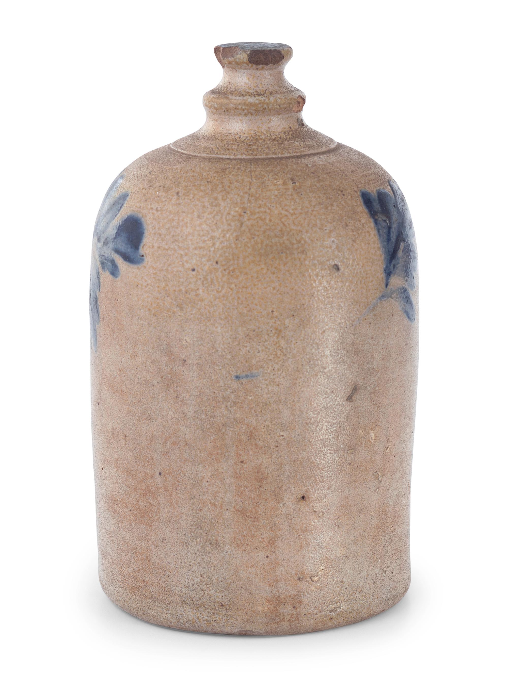 Two Cobalt Decorated Chicken Waterers