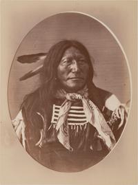 GARDNER, Alexander (1821-1882), photographer. Albumen photograph of Slow Bull, Ta-Tan-Kah Hun-Ki-Sh-Neh. Washington, DC.