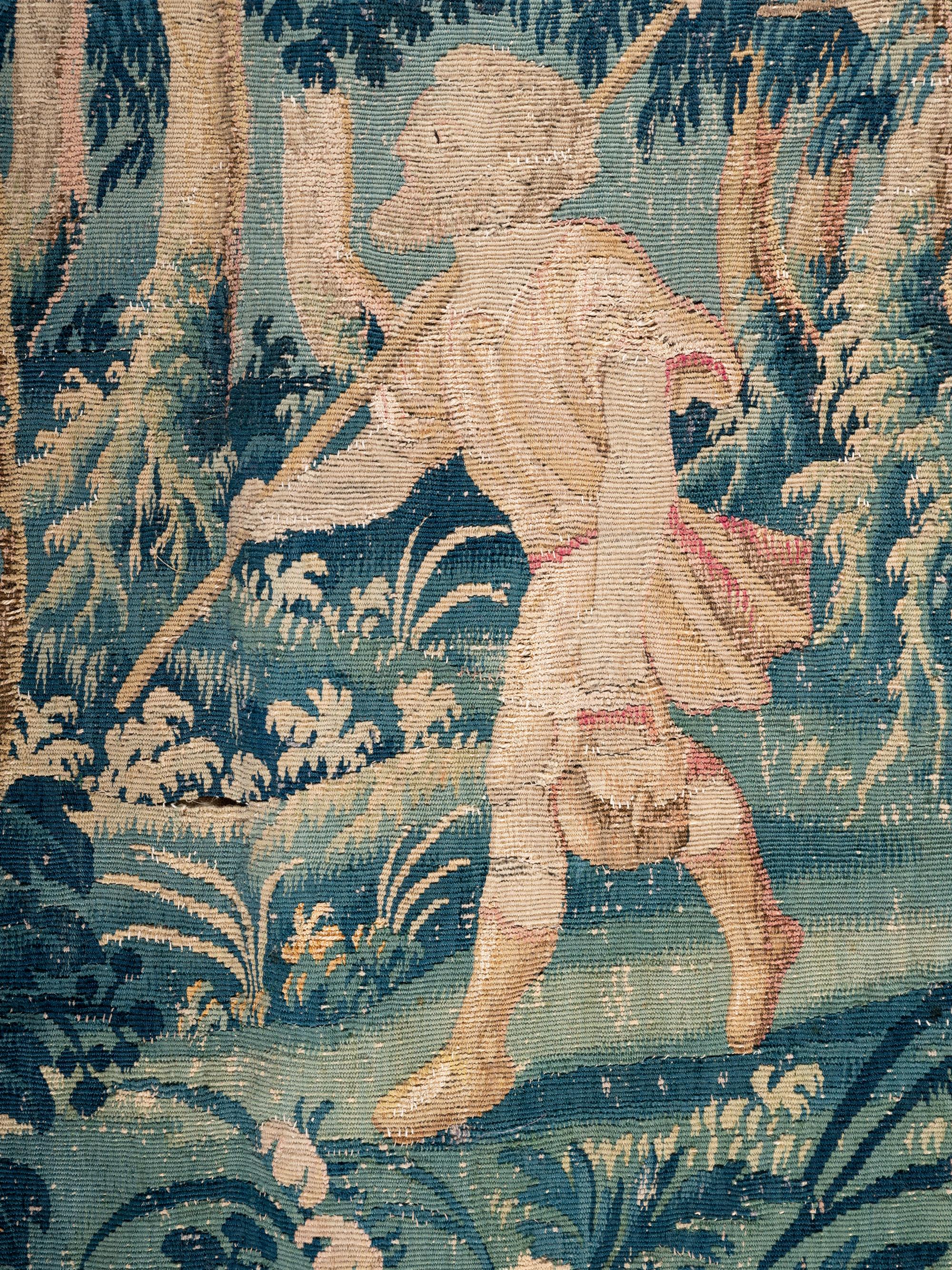 A Belgian Wool Verdure Tapestry