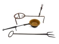 A Collection of Primitive Brass and Iron Tools