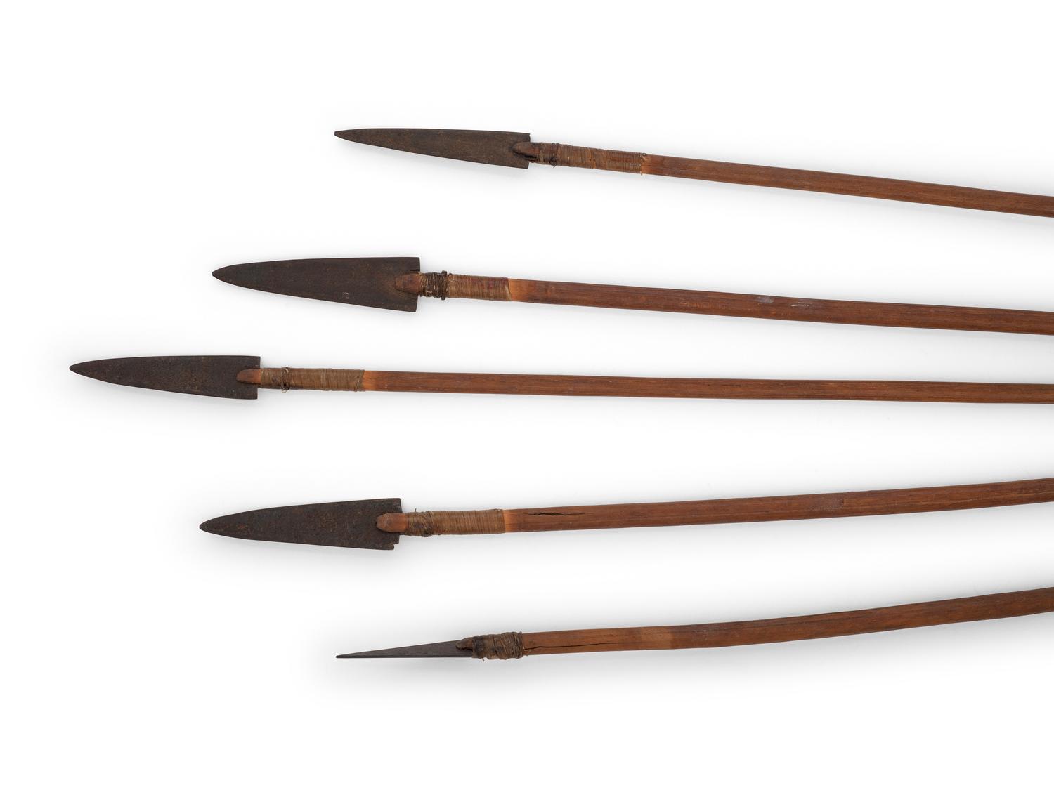 Sioux Quilled Quiver, with Bow and Arrows