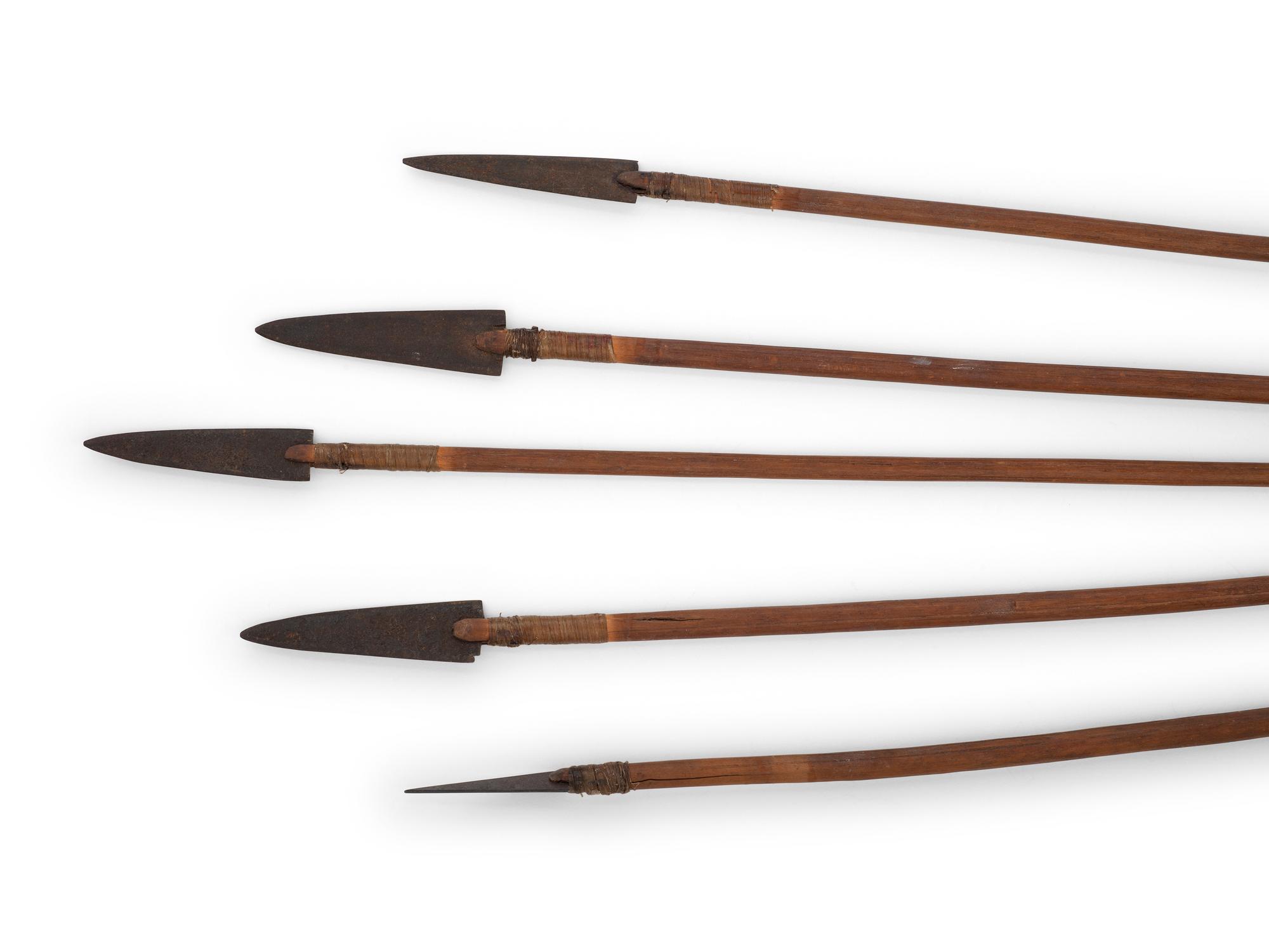 Sioux Quilled Quiver, with Bow and Arrows
