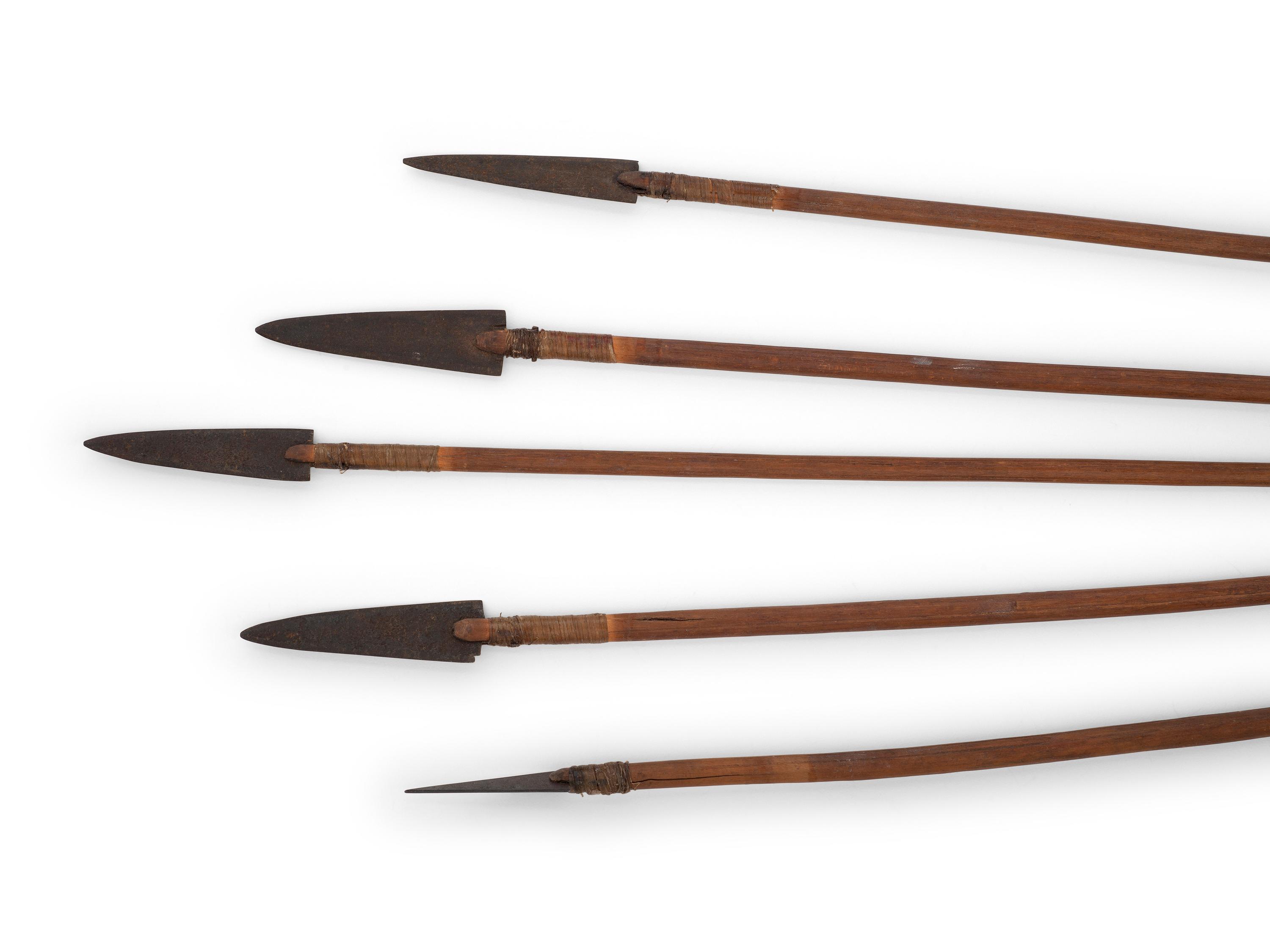 Sioux Quilled Quiver, with Bow and Arrows