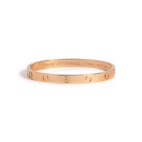 CARTIER, ROSE GOLD 'LOVE' BRACELET