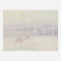 Charles Warren Eaton (American, 1857-1937) Wintry Fields