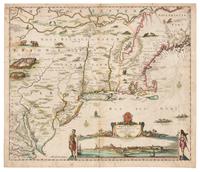 ALLARD, Hugo (1625-1691). Novi Belgii Novaeqve Angliae nec non partes Virginiae. [Amsterdam, ca 1662].