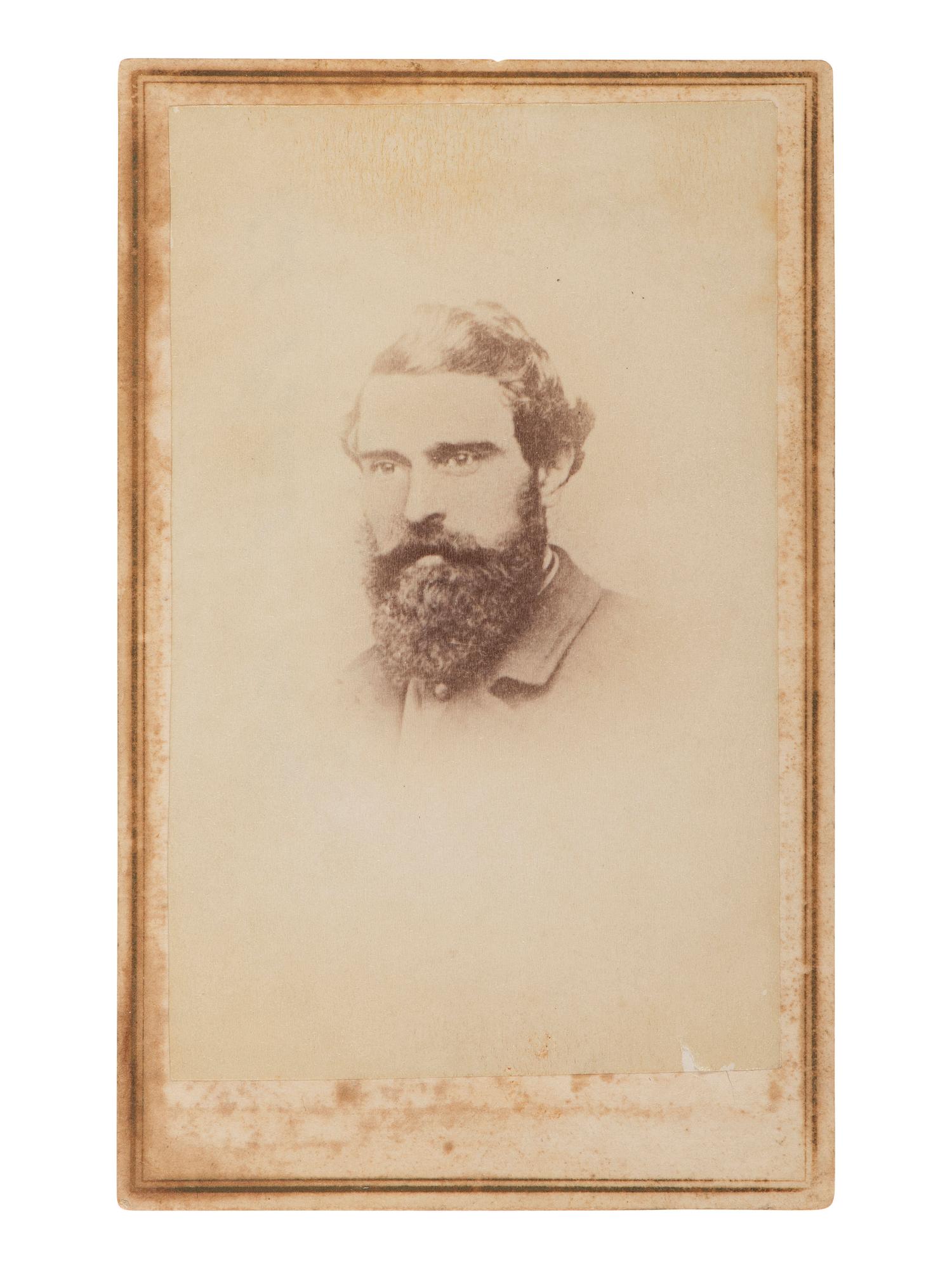 [CIVIL WAR - GETTYSBURG]. CDV of Colonel Patrick Kelly, commander of the famed Irish Brigade at Gettysburg, later KIA at Petersburg, VA.