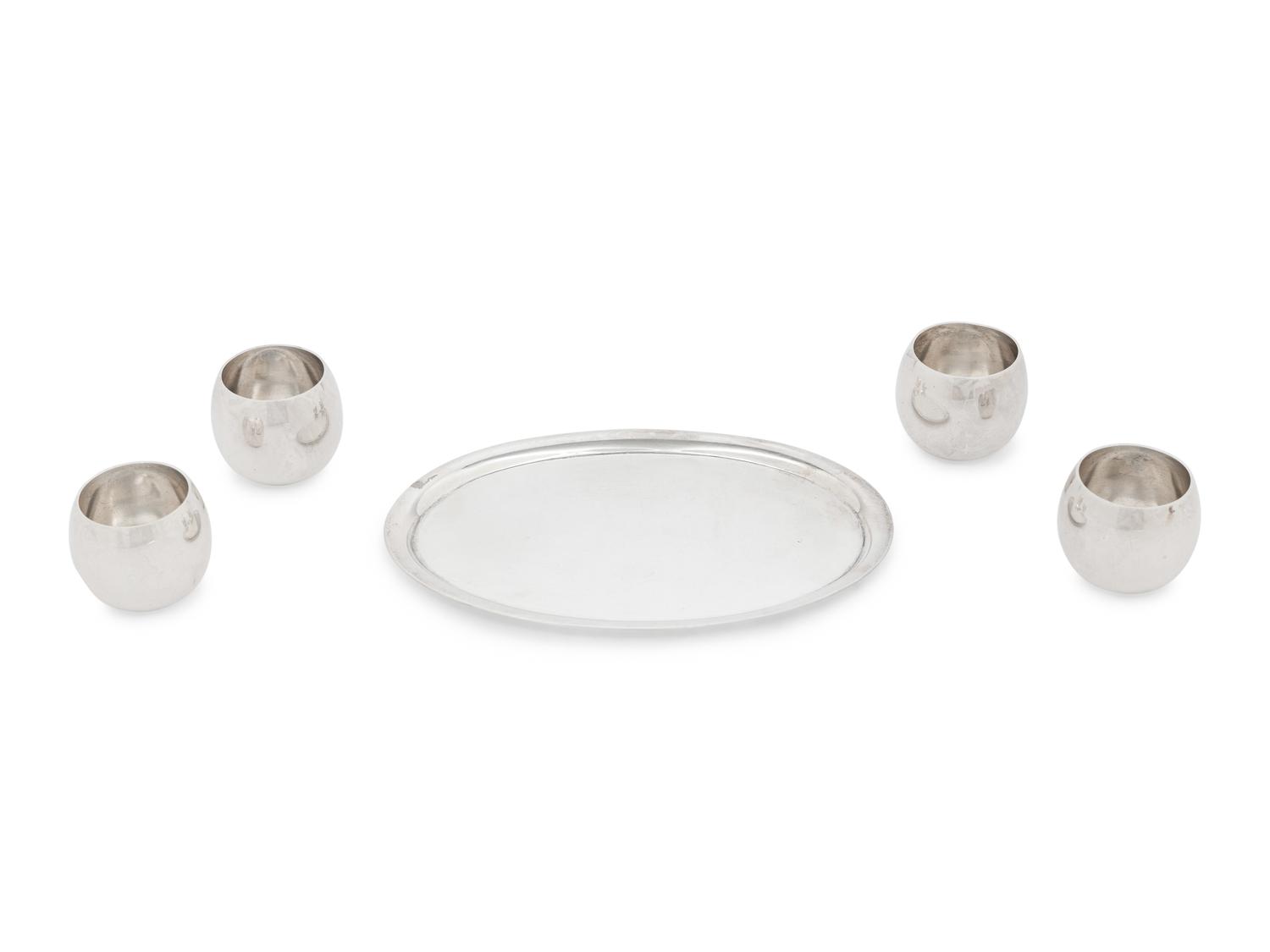 A Group of Tiffany and Co. and Asprey Silver Articles