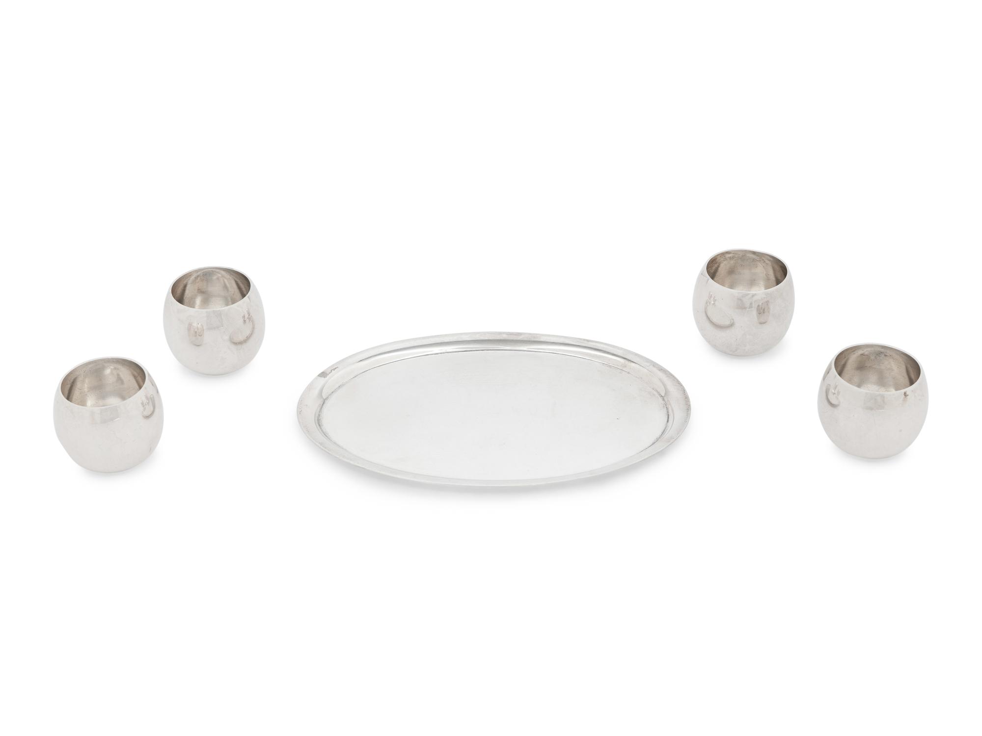 A Group of Tiffany and Co. and Asprey Silver Articles