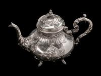 A Continental Silver Five-Piece Tea and Coffee Service