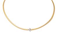 An 18 Karat Gold and Diamond Necklace, 10.70 dwts.