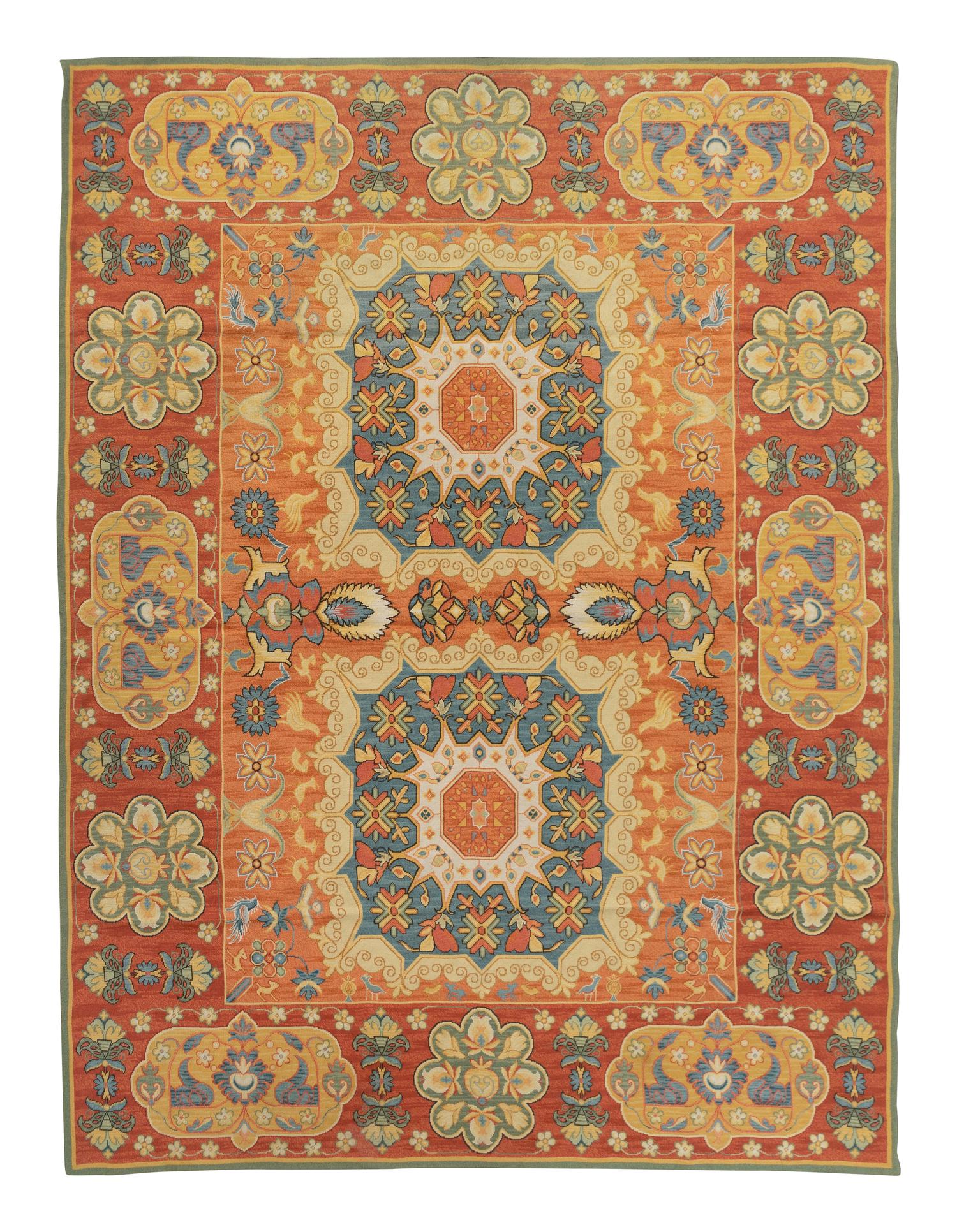 A Portuguese Needlework Rug — 20TH CENTURY