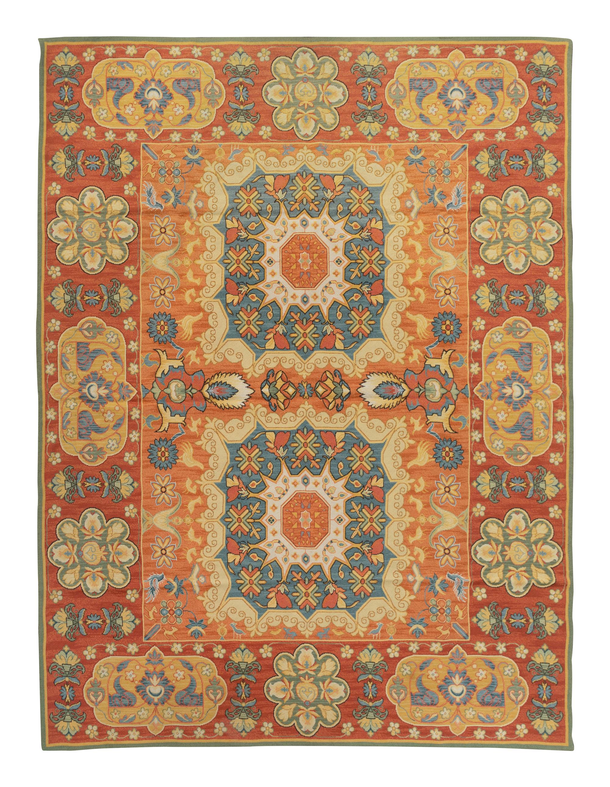 A Portuguese Needlework Rug — 20TH CENTURY