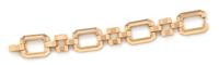 A 14 Karat Yellow Gold Link Bracelet, 24.70 dwts.