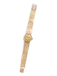 LUCIEN PICCARD, 14K YELLOW GOLD WRISTWATCH