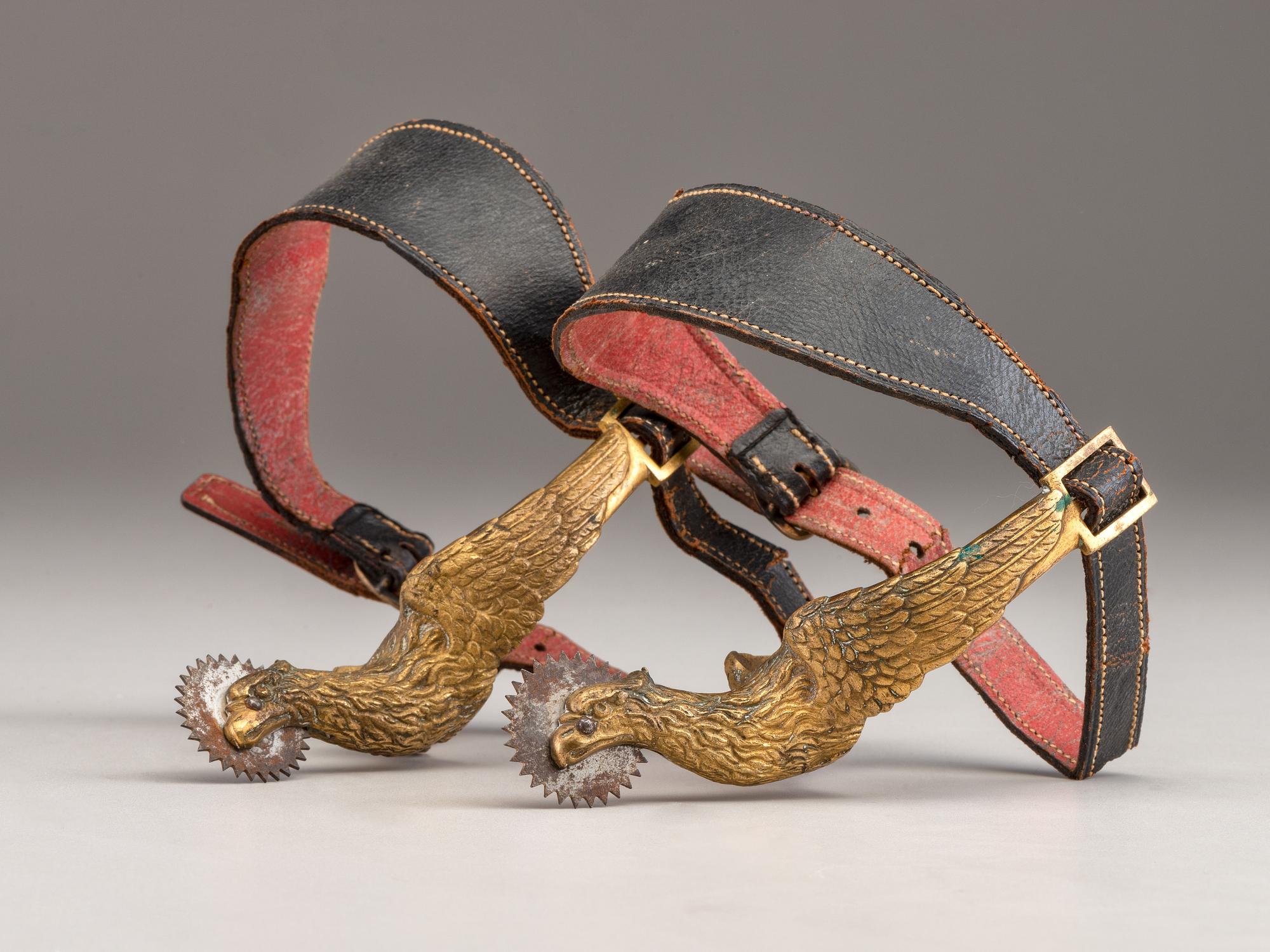 [CIVIL WAR]. A pair of officer's eagle head spurs.