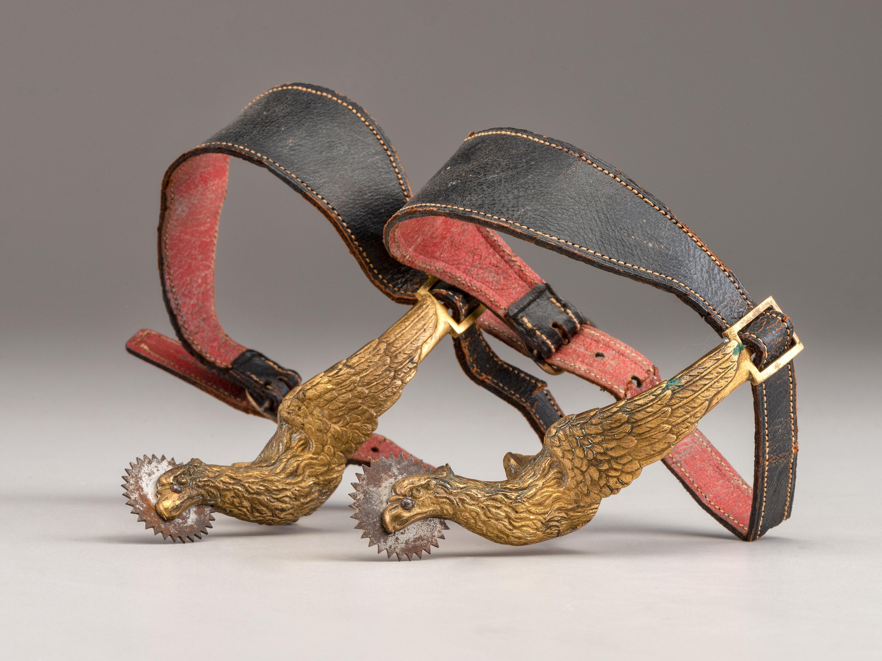 [CIVIL WAR]. A pair of officer's eagle head spurs.