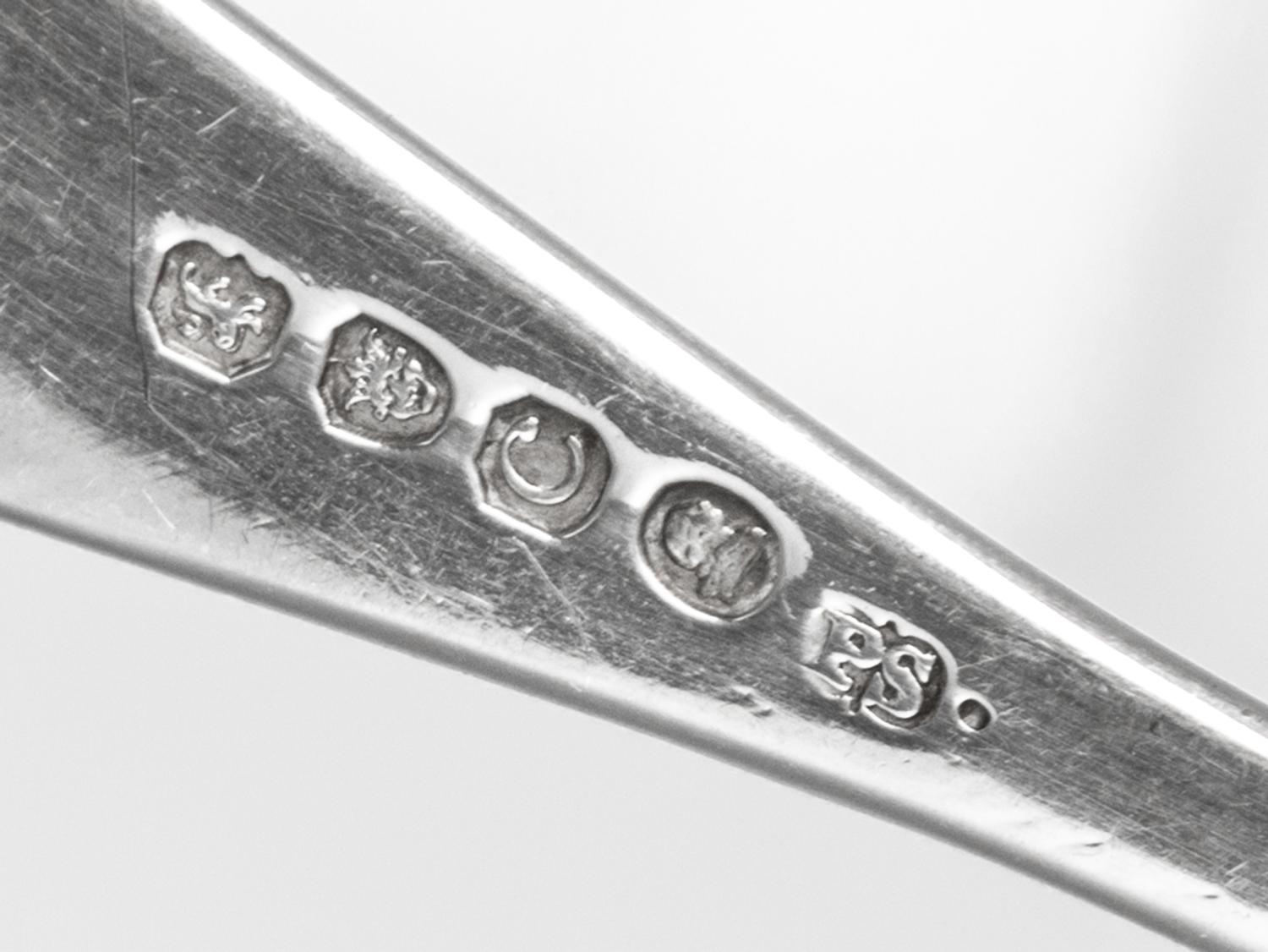 A Set of Four George III Silver Forks, Paul Storr, London, 1818, Hanoverian pattern.