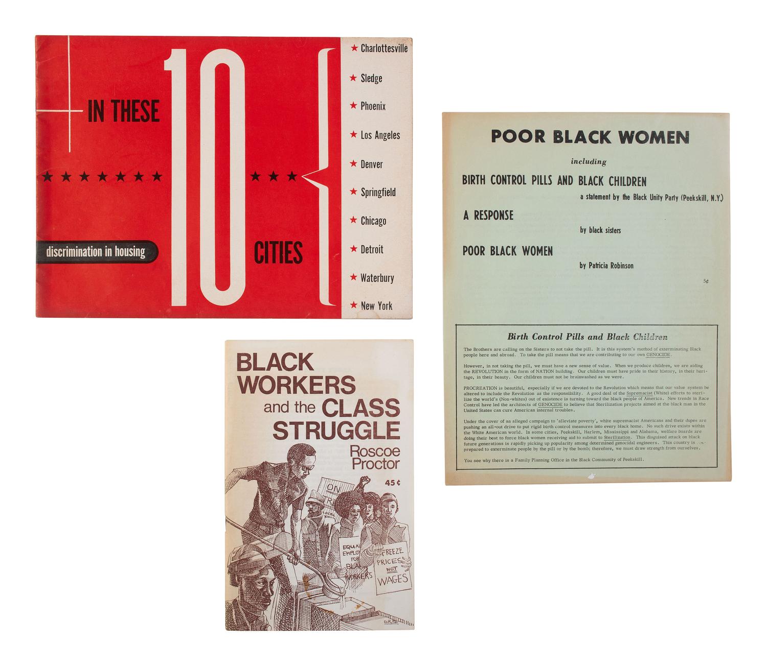 [CIVIL RIGHTS]. A group of 3 pamphlets addressing Civil Rights and discrimination, comprising: