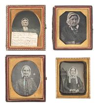 [EARLY PHOTOGRAPHY]. 29 sixth plate daguerreotypes of aged women.