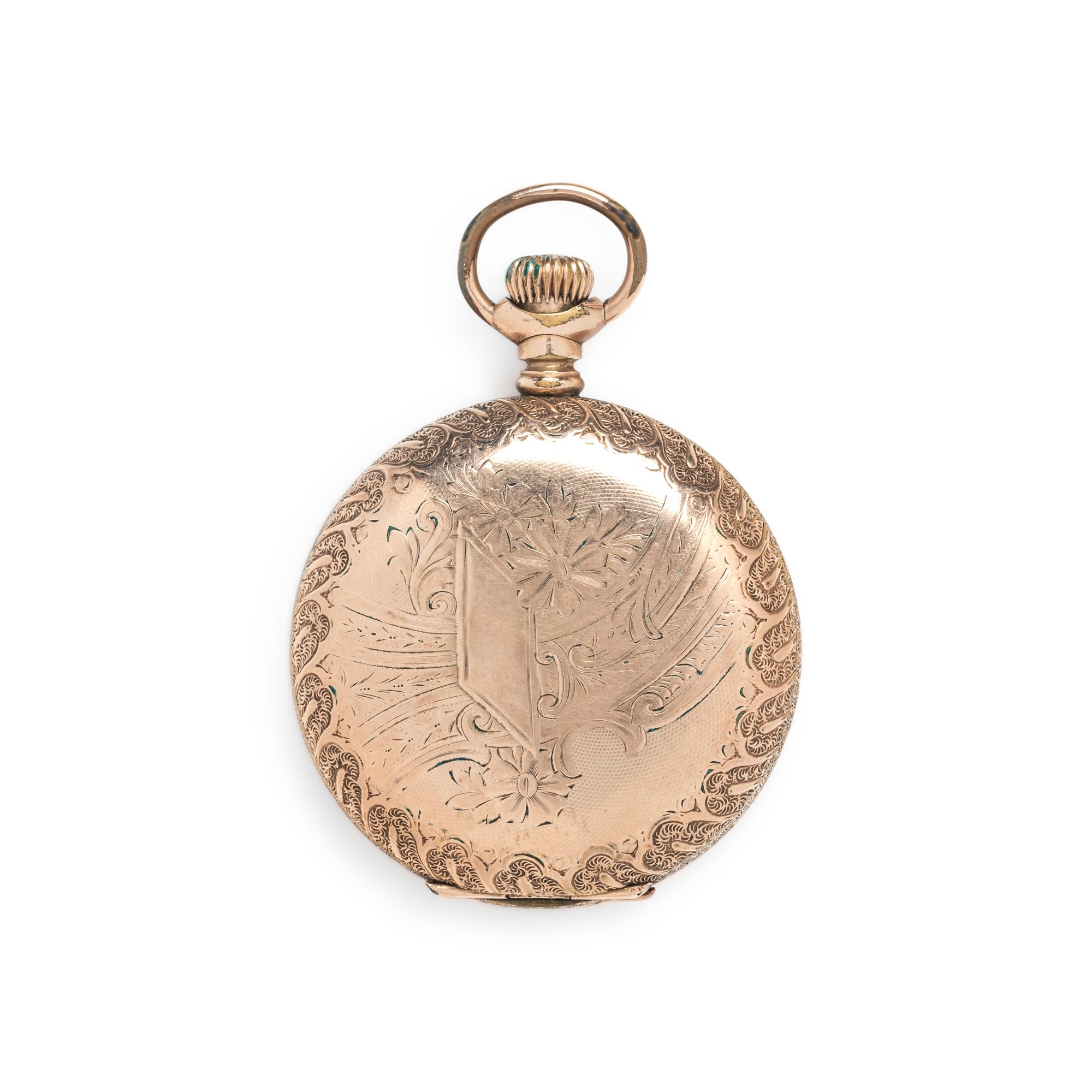 WALTHAM, GOLD-FILLED HUNTER CASE POCKET WATCH