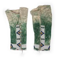 Central Plains Beaded Hide Leggings