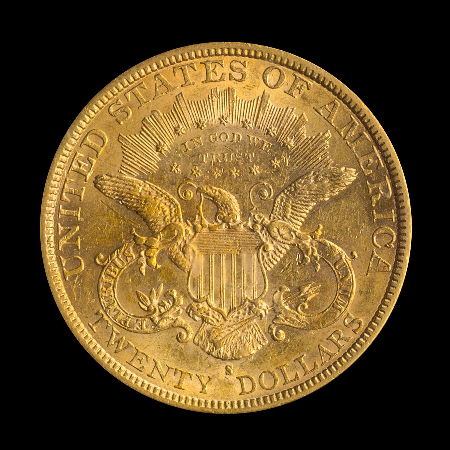 A United States 1878-S Liberty Head $20 Gold Coin