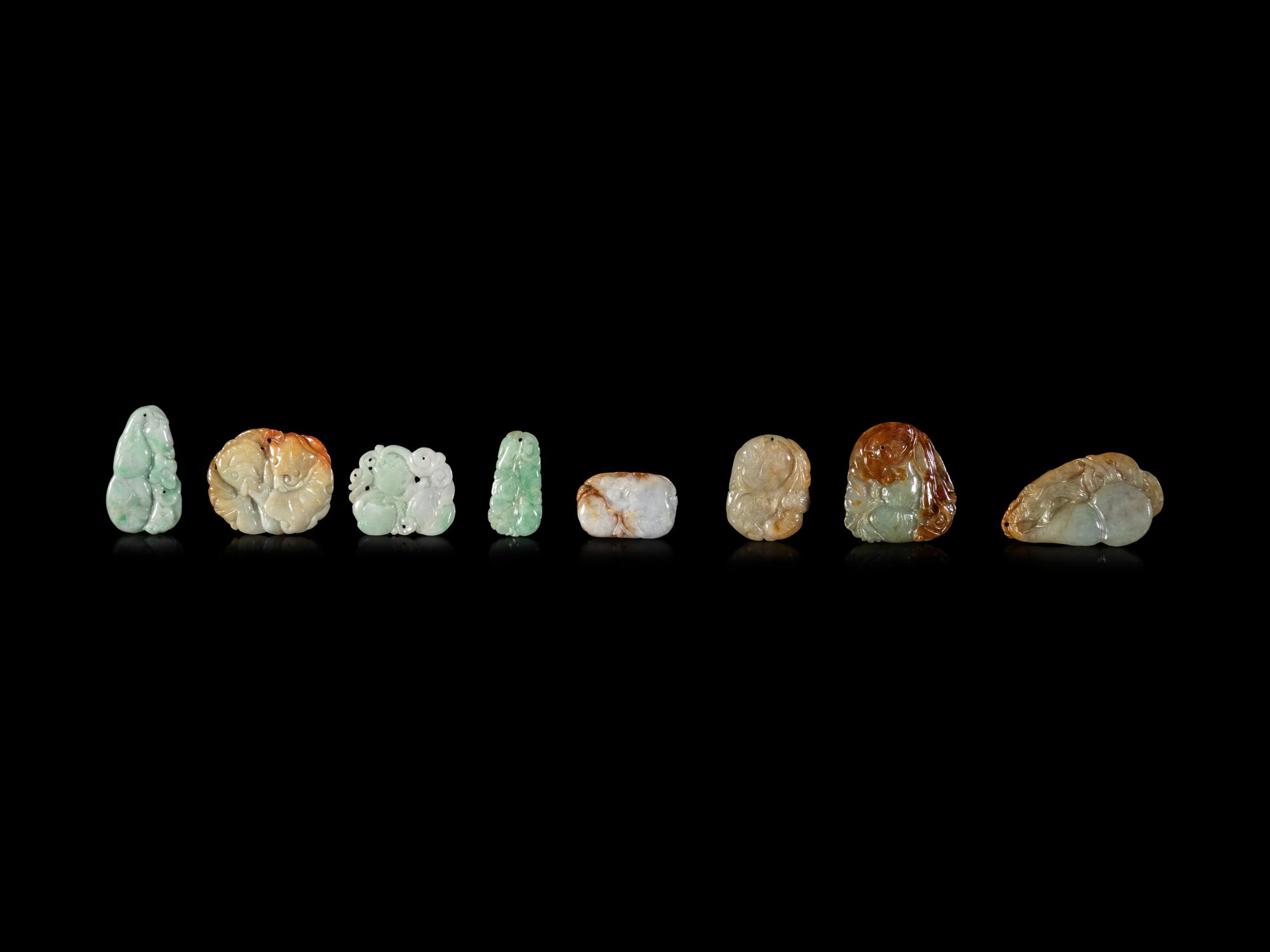 Twenty Chinese Jadeite Pendants