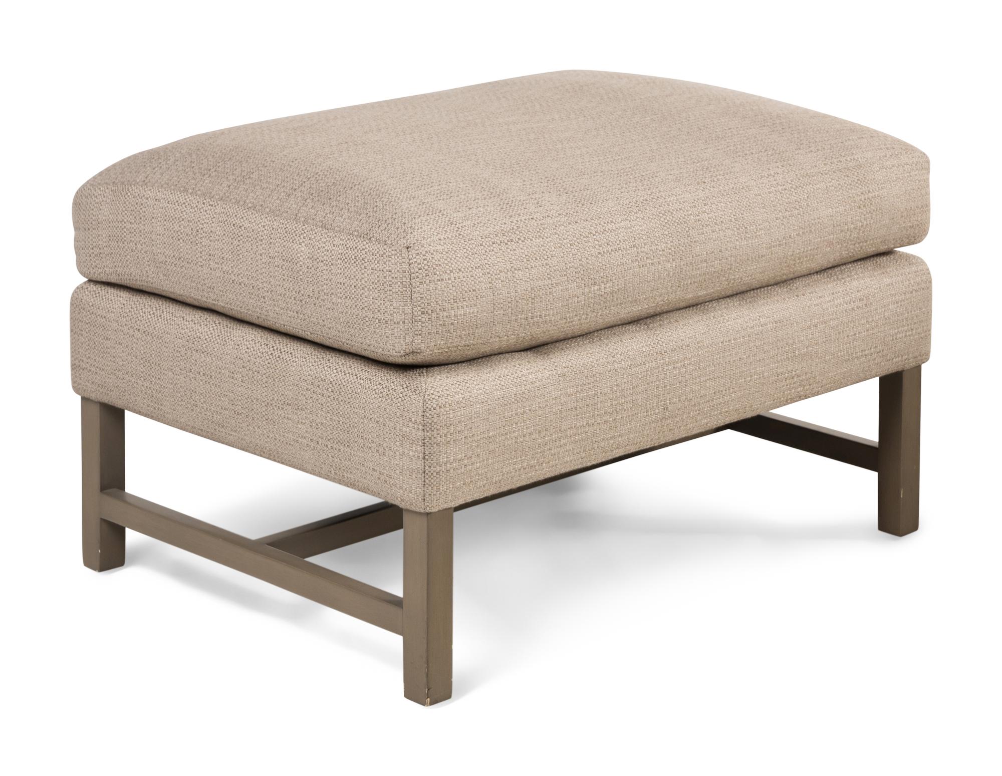 A Pair of A. Rudin Armchairs and Ottomans