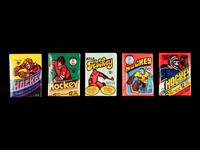 A Collection of Five Sealed Unopened 1970s O-Pee-Chee Hockey Wax Packs