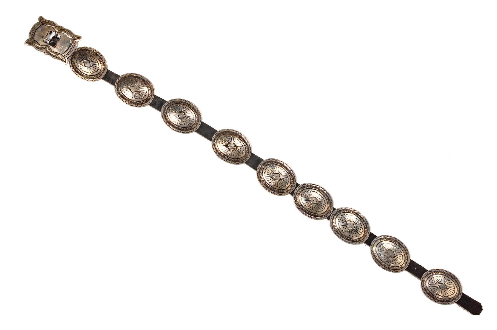 Navajo Silver Concho Belt