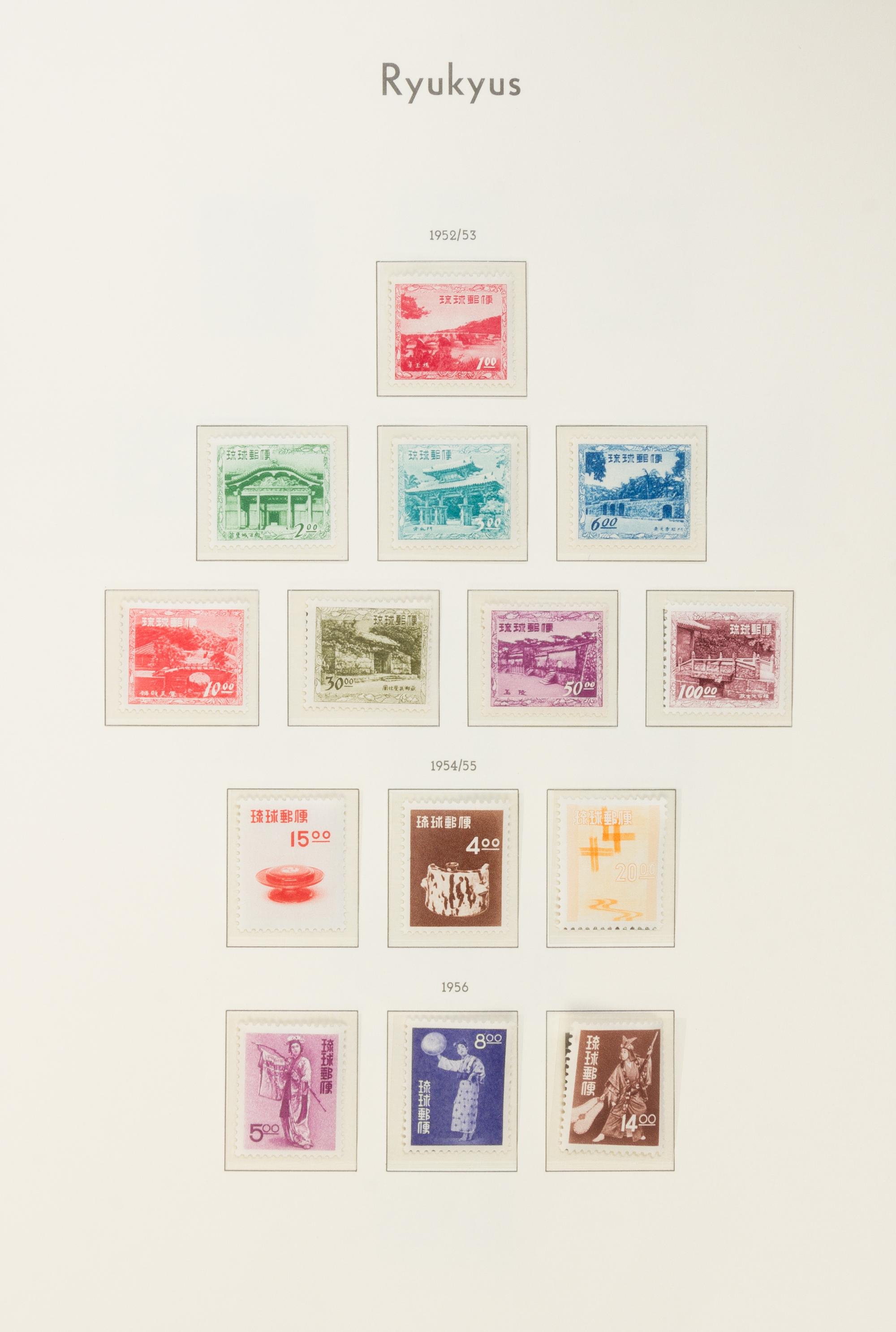 A Collection of Ryukyu Island Postage Stamps — LEUCHTTURM-BRIEFMARKENALBUM