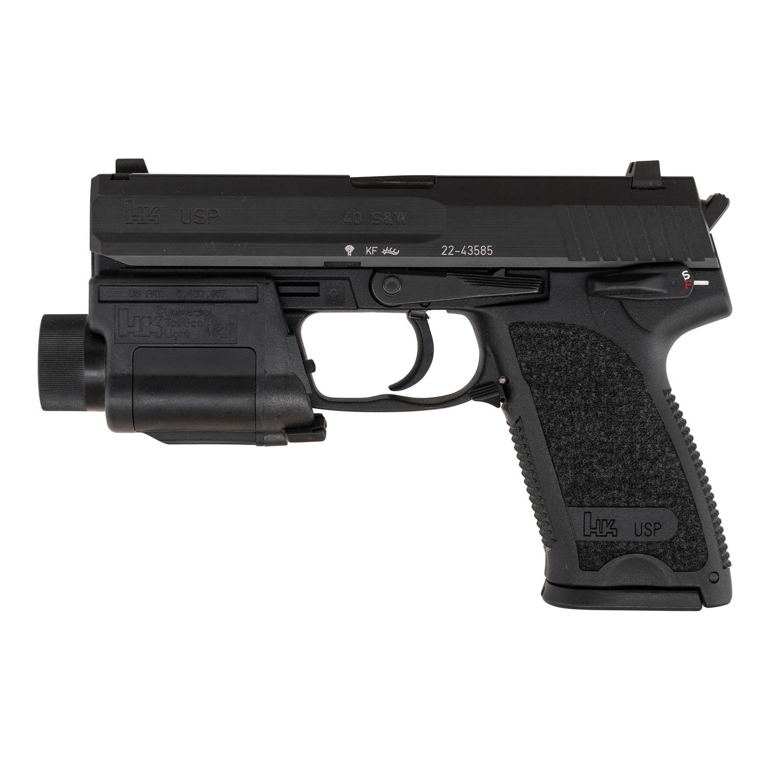 *HK USP .40 with HK Tactical Light MK II