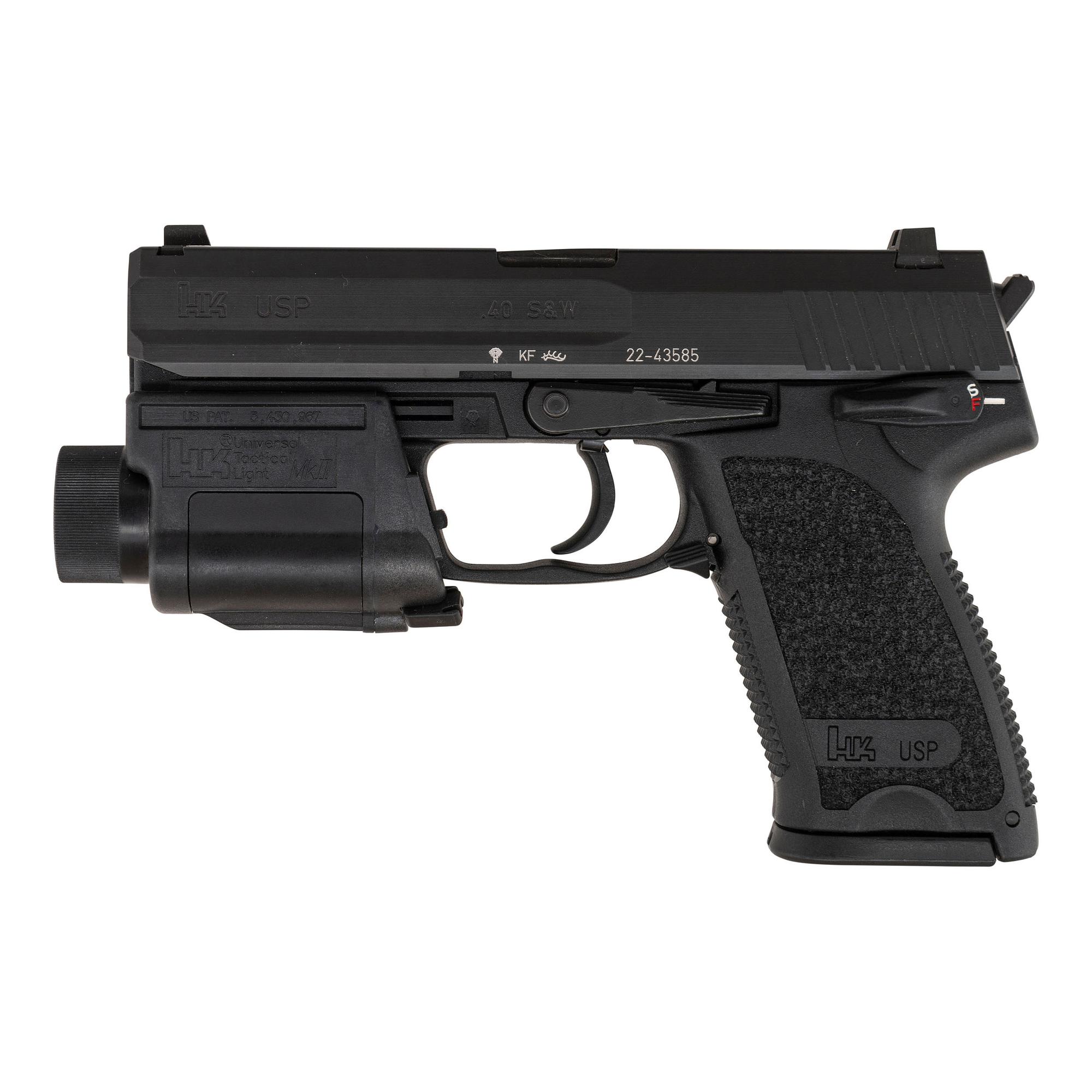 *HK USP .40 with HK Tactical Light MK II