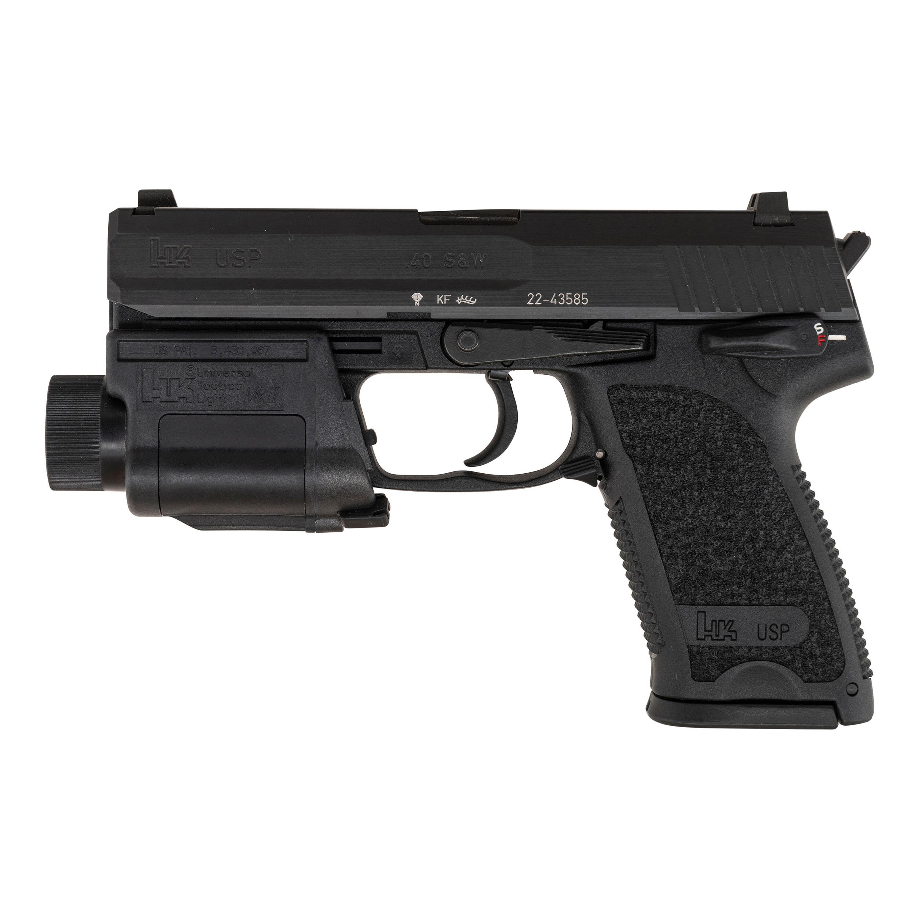 *HK USP .40 with HK Tactical Light MK II