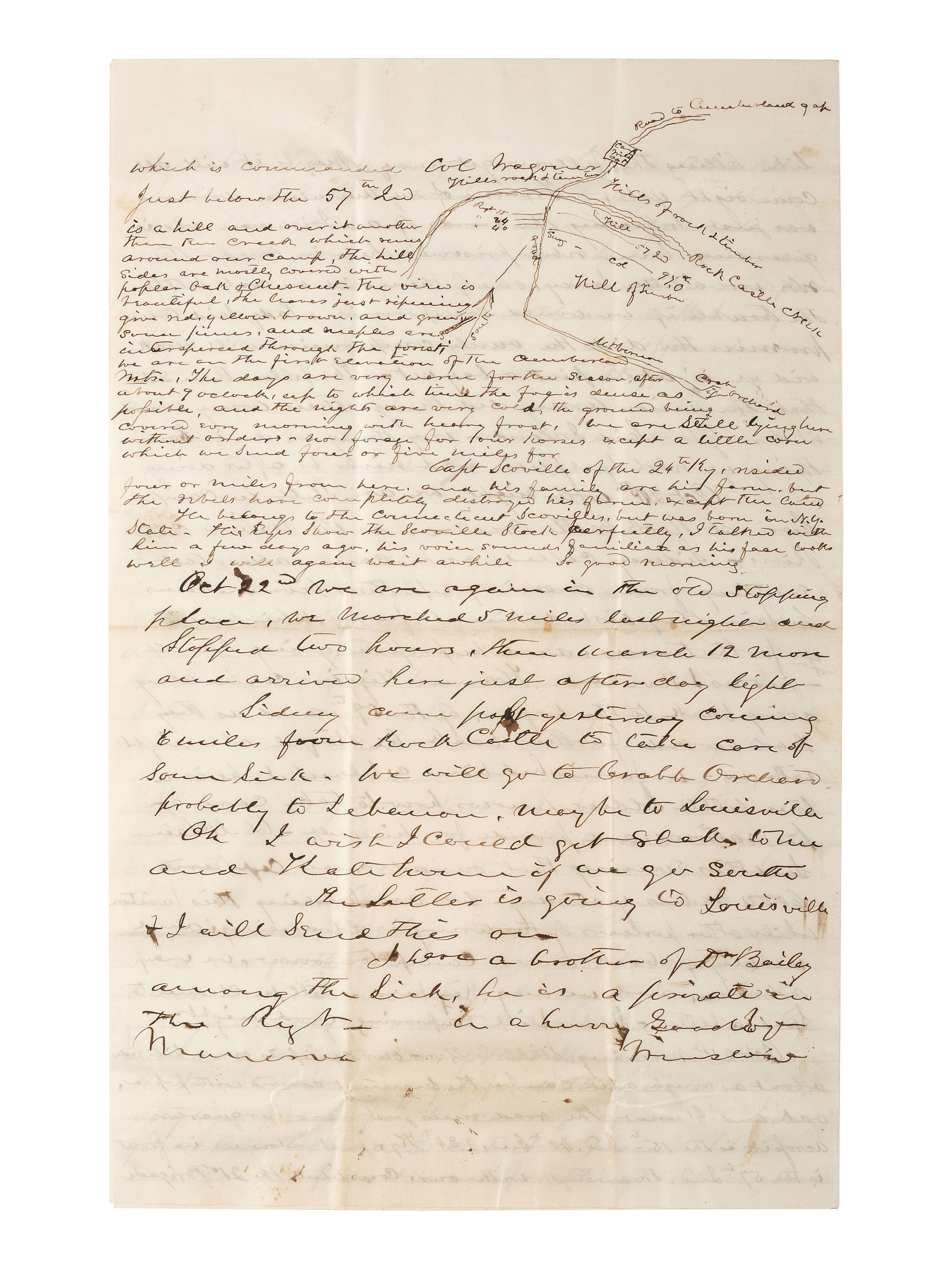 [CIVIL WAR]. Papers of Dr. Thomas Winslow Gordon (1819-1900), Brigade Surgeon and surgeon in the 97th Ohio Volunteer Infantry, incl. description of the "Siege of Cincinnati" and Western Theater engagements.
