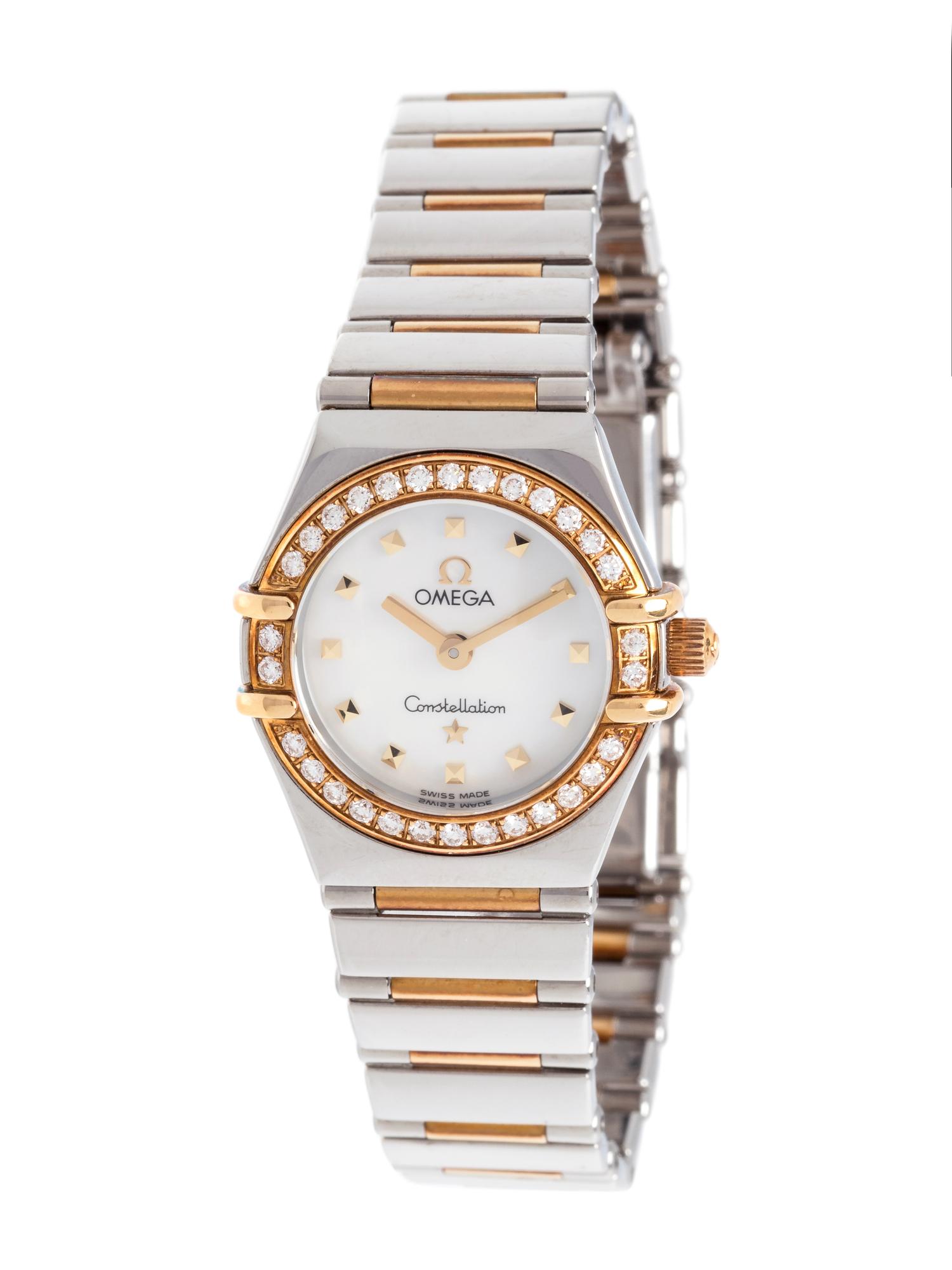 OMEGA, STAINLESS STEEL, YELLOW GOLD AND DIAMOND REF. 1365.71.00 'CONSTELLATION MY CHOICE' WRISTWATCH