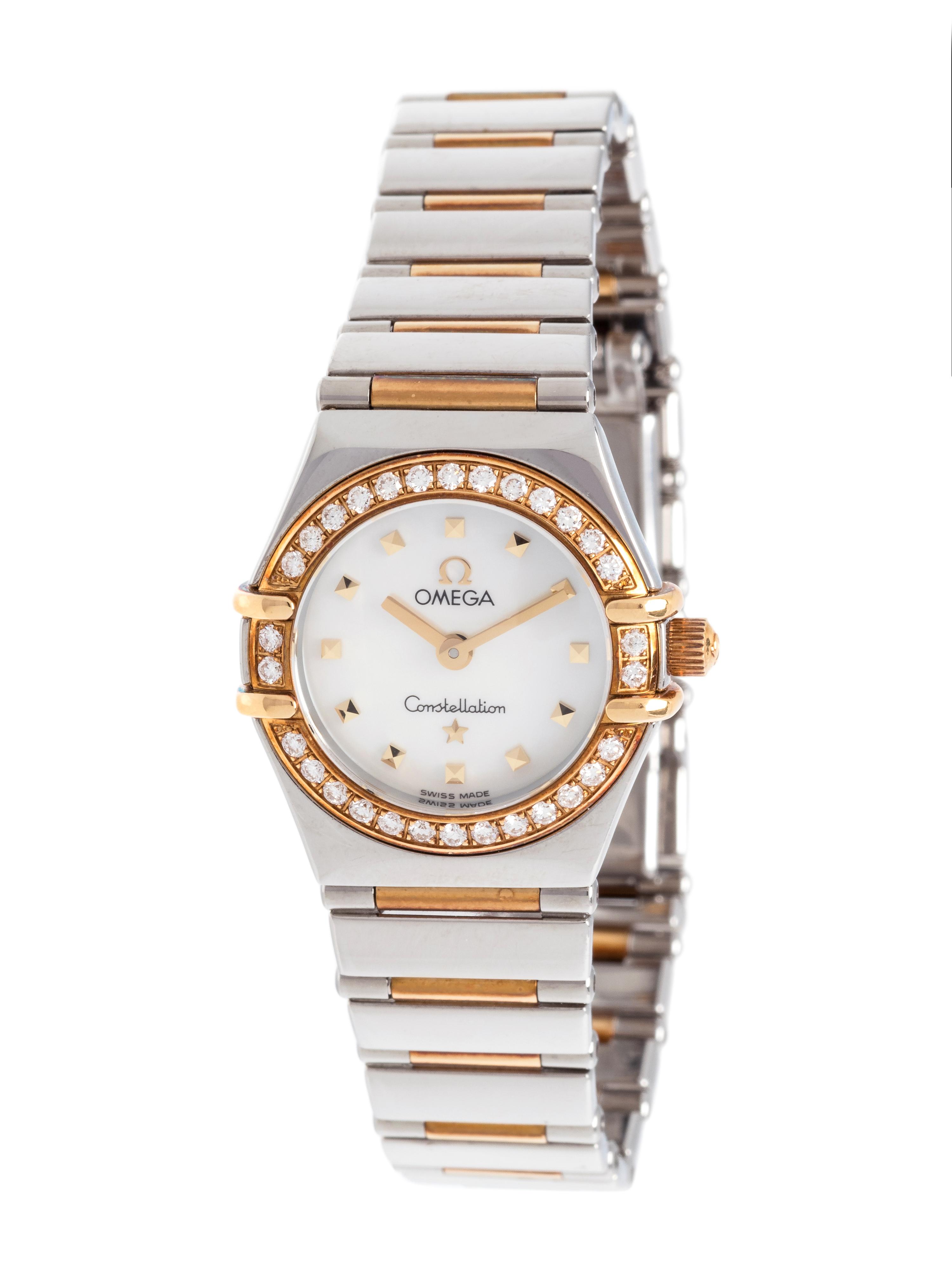 OMEGA, STAINLESS STEEL, YELLOW GOLD AND DIAMOND REF. 1365.71.00 'CONSTELLATION MY CHOICE' WRISTWATCH