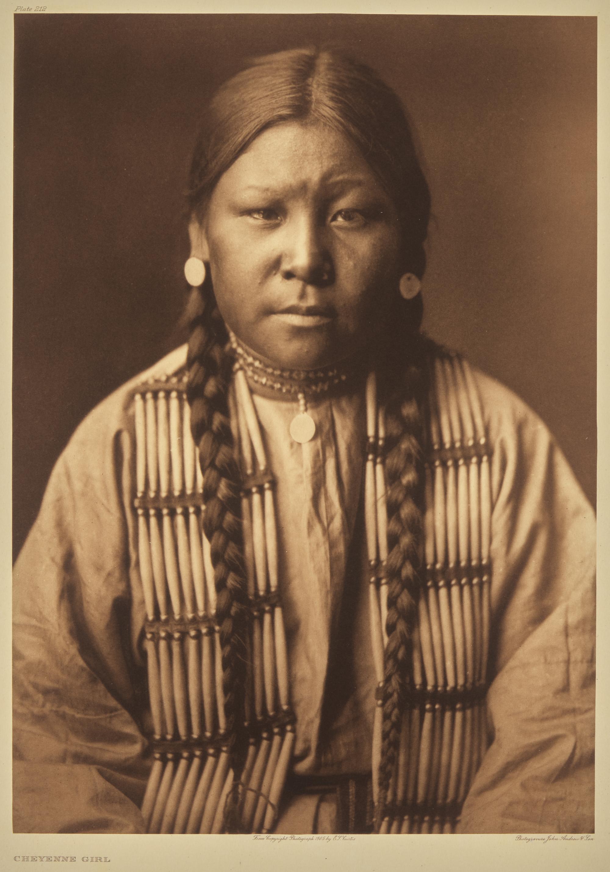 Edward Curtis (American, 1868-1952) — Cheyenne Girl Plate 212