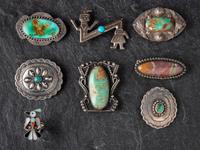 Assortment of Navajo Pins Pendants, PLUS