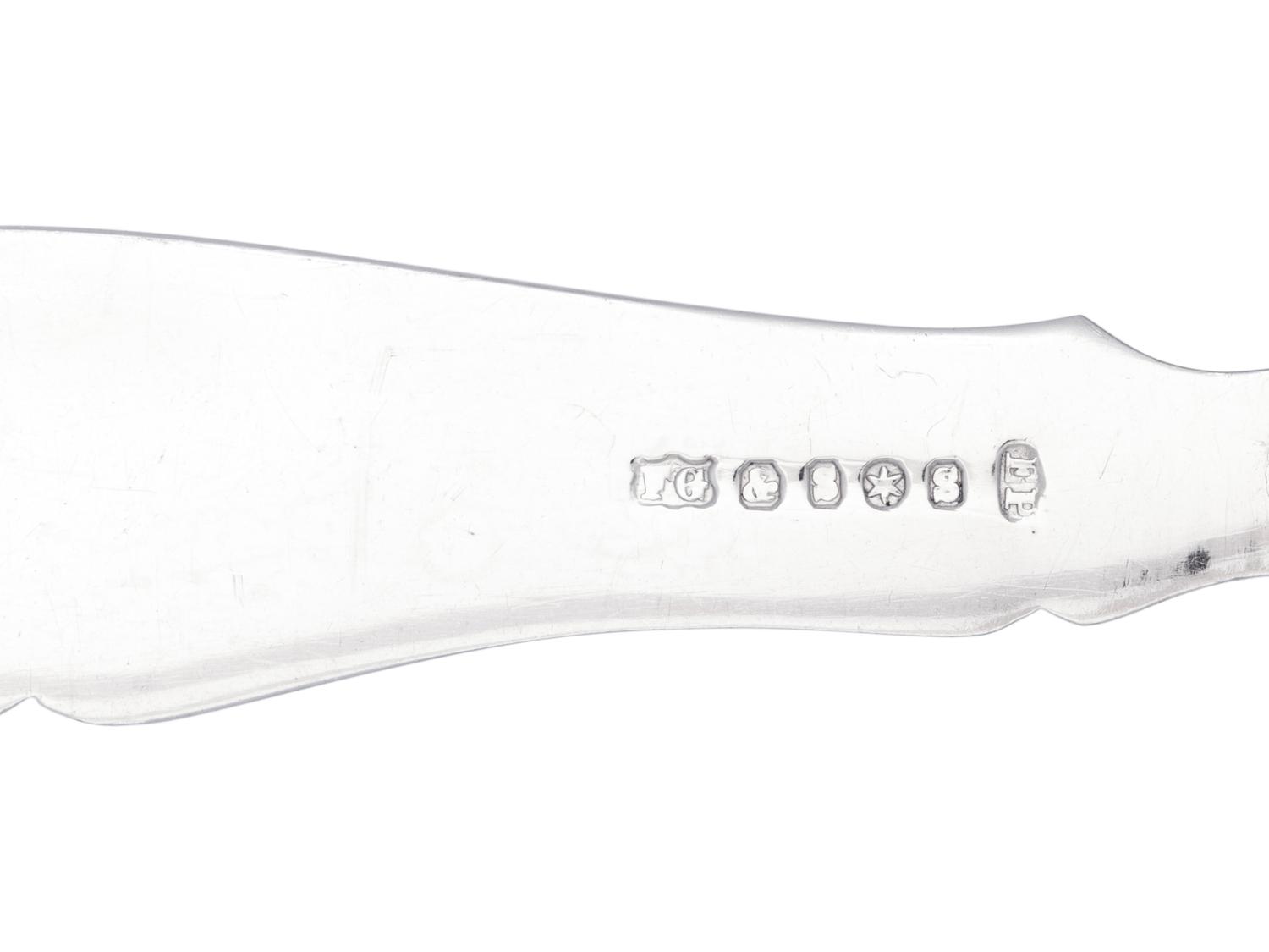 An English Silver-Plate and Mother-of-Pearl Fish Service