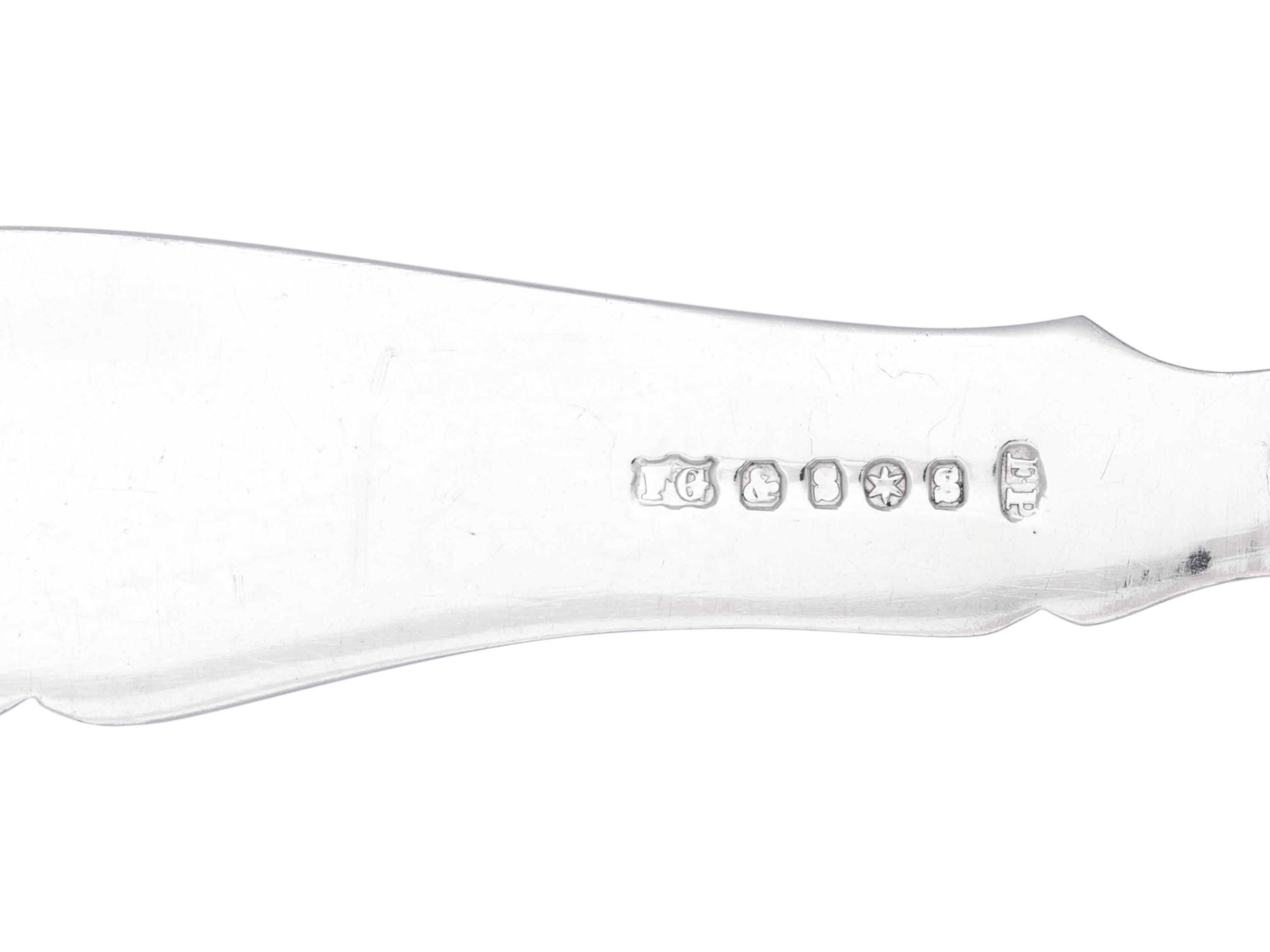 An English Silver-Plate and Mother-of-Pearl Fish Service
