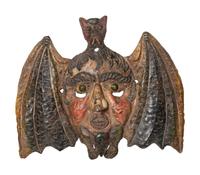 Five Mexican Copper Festival Masks