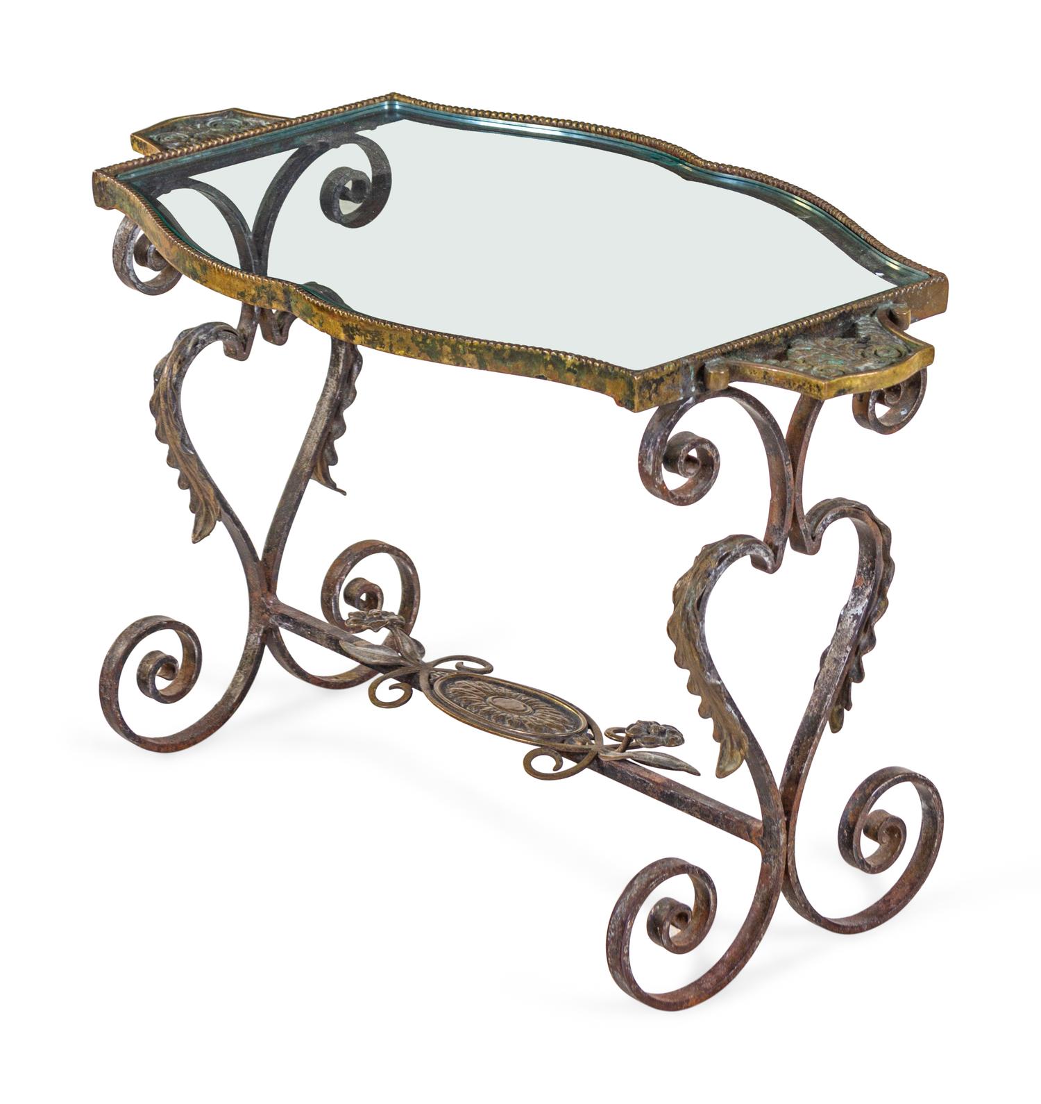 A Continental Bronze Occasional Table