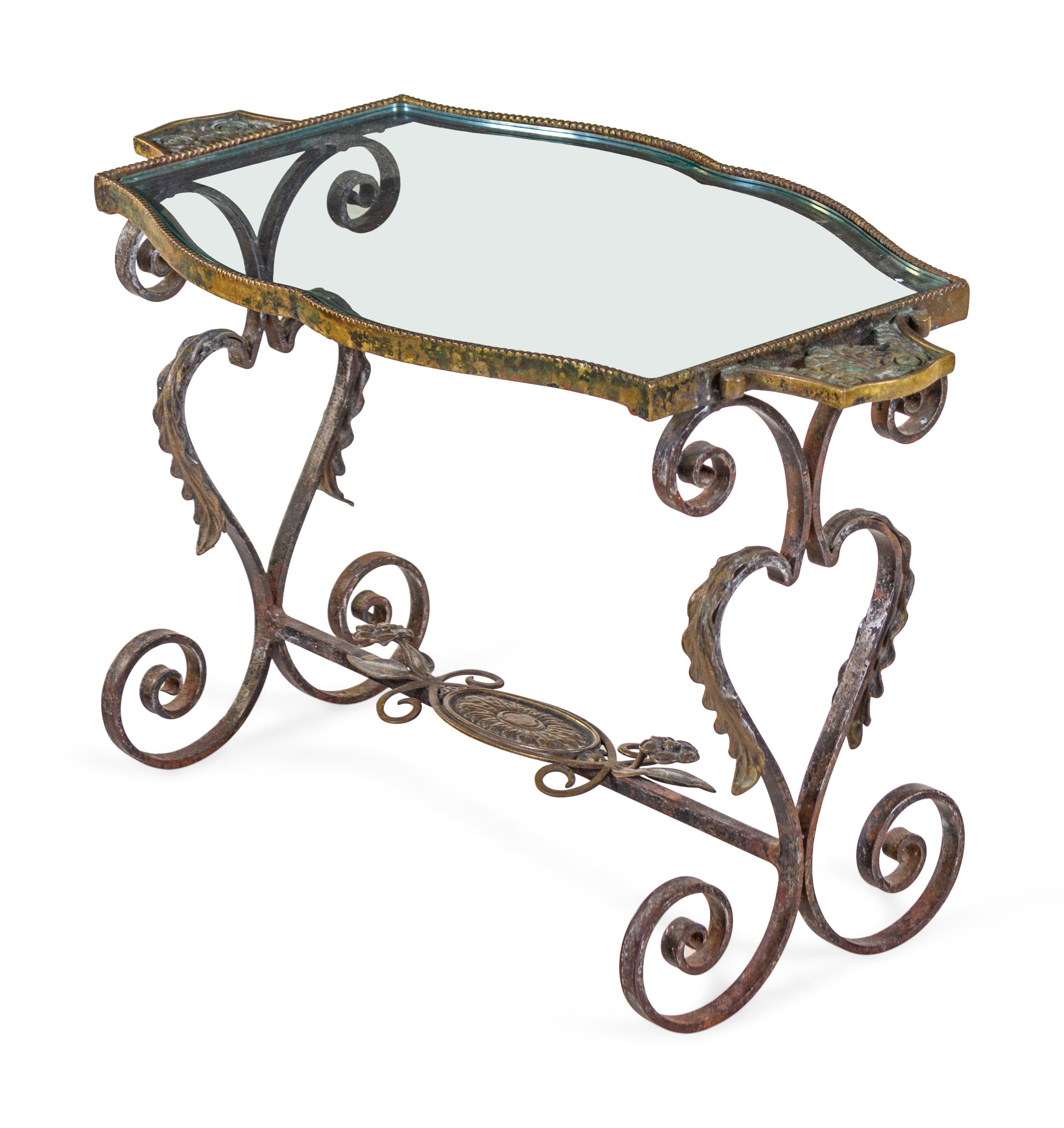 A Continental Bronze Occasional Table