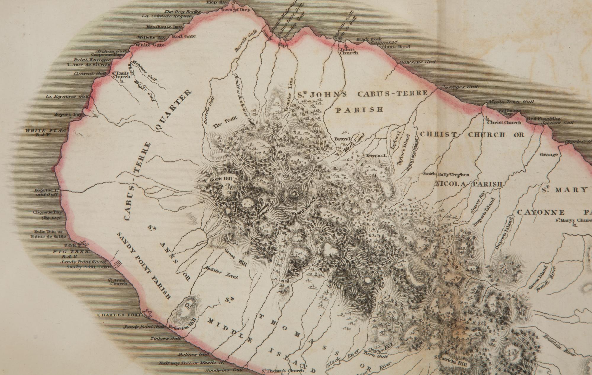 A Pair of Engraved Maps of West Indies Islands by Kirkwood and Son of Edinburgh — 19TH CENTURY
