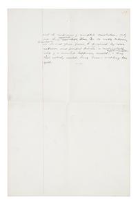 NORRIS, Frank (1870-1902). Manuscript leaf, comprising 6 1/4 lines on a full ledger sheet.